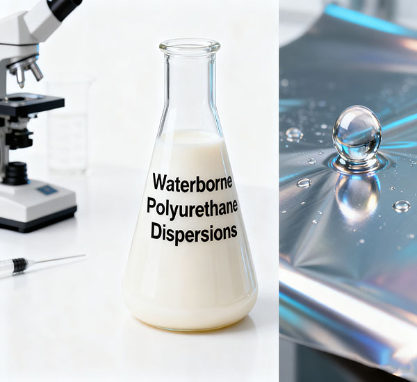 Dispersions de polyuréthane en phase aqueuse présentant d'excellentes propriétés de barrière à l'oxygène et de résistance à l'eau sur films PET métallisés